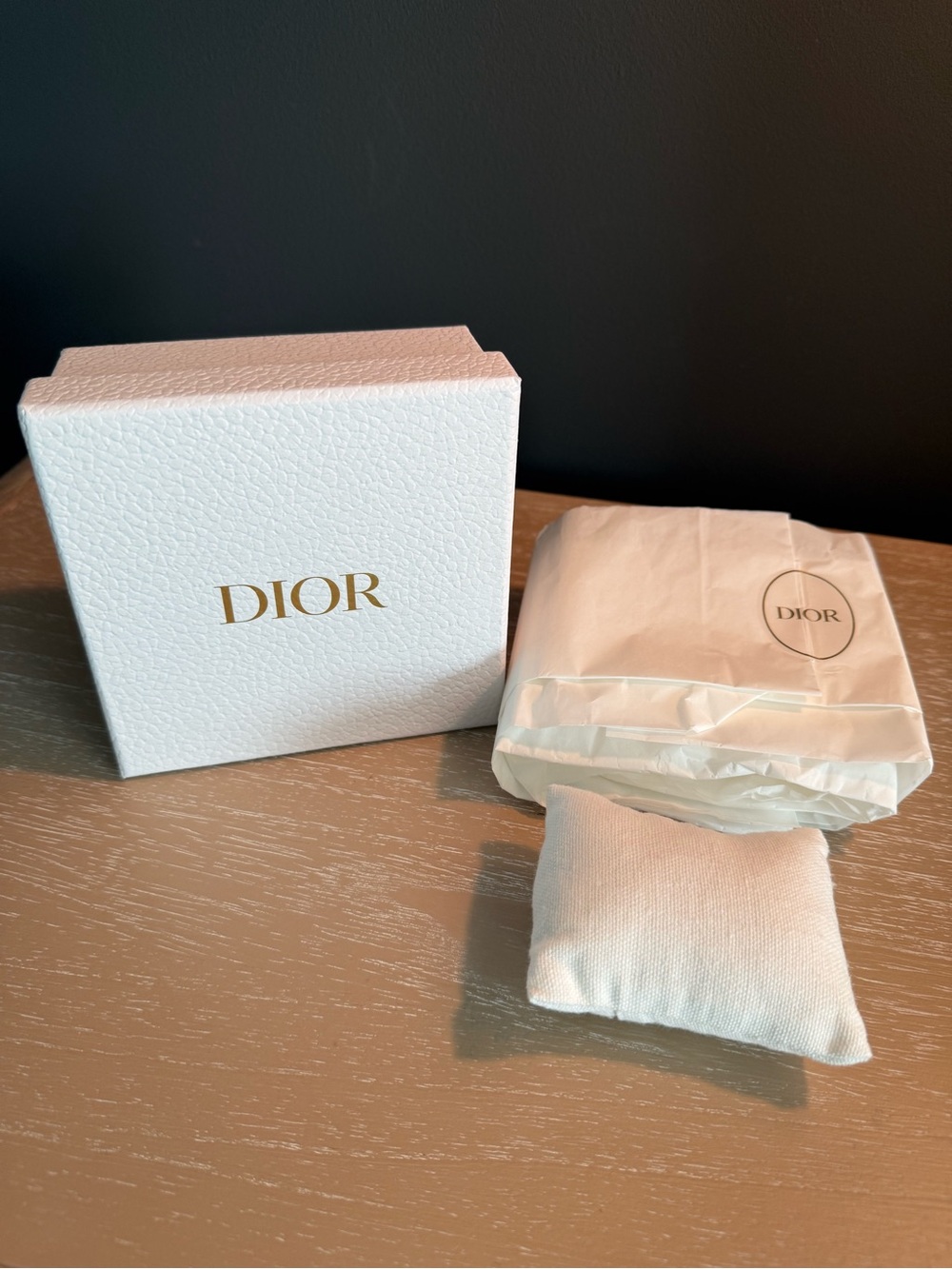 Dio Jewelry Box with Cushion Pouch & Dior Sticker